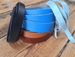 5 bandes de cuir classique ou à effet - 2ème choix