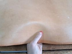 Collet de cuir de vache naturel – Végétal 2ᵉ choix
