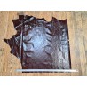 Grand morceau de cuir ciré vachette - châtaigne - maroquinerie - cuir en stock