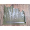Morceau de cuir de vachette pullup ciré - vert olive - maroquinerie - Cuir en stock