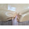 Morceau de cuir de vachette pullup ciré - beige - maroquinerie - Cuir en Stock