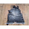 Cuir de mouton imprimé façon serpent - Noir - Cuir en Stock