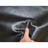 Cuir de mouton imprimé façon serpent - Noir - Cuir en Stock