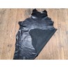 Cuir de mouton imprimé façon serpent - Noir - Cuir en Stock