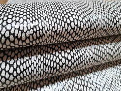 Cuir de mouton impression grain serpent - Maroquinerie - Cuir en Stock
