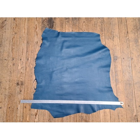Peau de cuir de mouton - Bleu denim