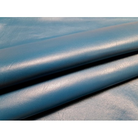 Peau de cuir de mouton - Bleu denim