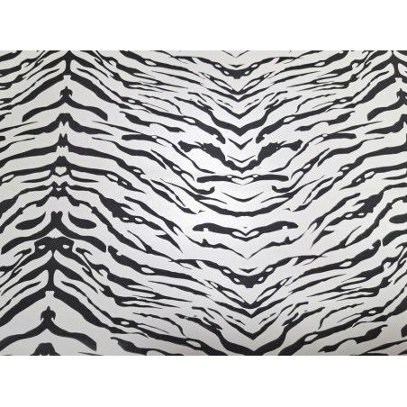 chèvre - zébré - blanc/noir - Cuirenstock