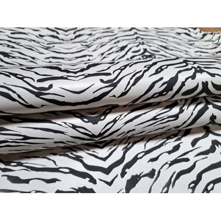 chèvre - zébré - blanc/noir - cuirenstock