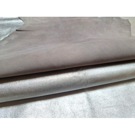 2 peaux de cuir de chèvre et d'agneau - Bonne affaire - Cuir en Stock