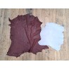 Lot de 2 peaux - Cuir de chèvre et d'agneau unique - Bonne affaire