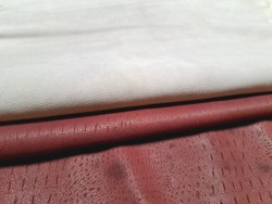 Lot de 2 peaux - Cuir de chèvre et d'agneau unique - Bonne affaire