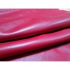 Peau de cuir de veau - rouge piment - maroquinerie - Cuir en stock