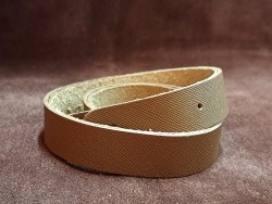Paire de anses en cuir prêtes à poser - 70 cm - couleur camel