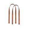 Paire de anses en cuir prêtes à poser - 50 cm - Couleur camel