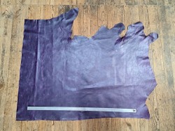 demi peau - vachette - pullup violet - cuir en stock
