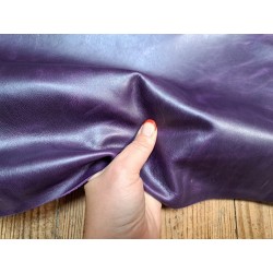 demi peau - vachette - pullup violet - cuirenstock