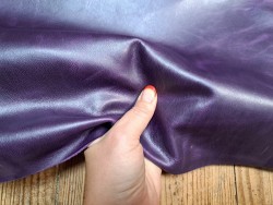 demi peau - vachette - pullup violet - cuirenstock