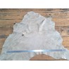 Détail peau de cuir de veau nuancé - écru - maroquinerie - Cuir en stock