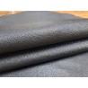 Demi-peau de cuir de vachette grain effet galuchat  - anthracite - cuirenstock