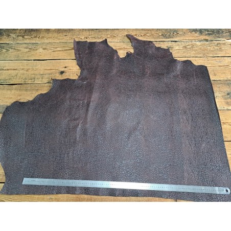 morceau veau - pullup - grain cailloux - cuir en stock