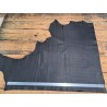 Demi peau de cuir de veau grain façon lézard - noire - maroquinerie - cuirenstock