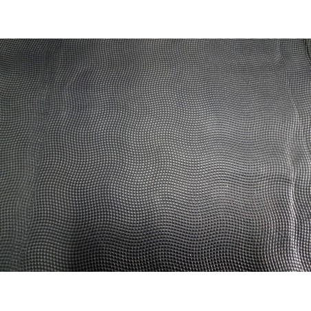 Morceau de veau grain lézard effet lézard - Noir - Cuir en Stock