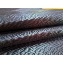 Morceau de cuir de veau grain effet chêne - Raisin - Cuir en Stock