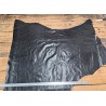 Demi-peau de cuir de veau - effet buffle - noir - cuir en stock