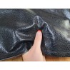 Demi-peau de cuir de veau - effet buffle - noir - cuirenstock
