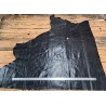 Demi-peau de cuir de veau - effet buffle - noir - cuir en stock