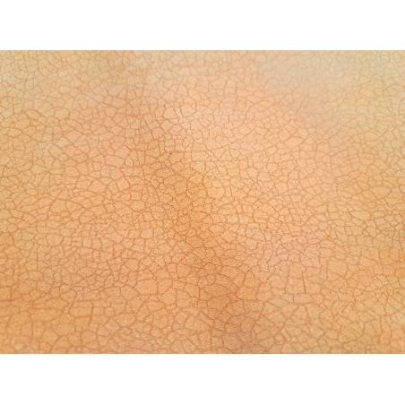 Demi peau de veau effet craquelé - Jaune - Cuir en Stock