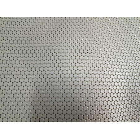 Morceau de cuir de veau effet pastilles - Gris vert - Cuirenstock