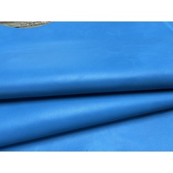 Croûte de cuir de veau pigmentée – BLEU JEANS - Cuir en Stock