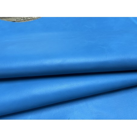 Croûte de cuir de veau pigmentée – BLEU JEANS - Cuir en Stock