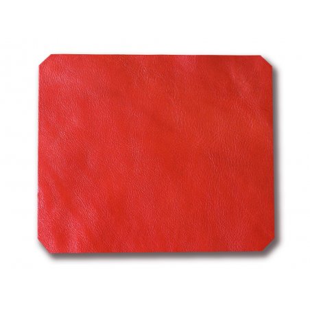 tapis de souris cuir vache rouge cuirenstock