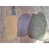 Lot de 3 peaux de cuir stretch - diverses couleurs - Cuir en Stock