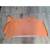 Demi-peau de cuir de vachette tannage ferme - orange - cuir en stock