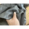 Chutes de cuir vache gris orage - maroquinerie ameublement - cuir en stock