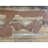 Chutes de cuir de vache fauve de qualité - ameublement maroquinerie - Cuir en Stock