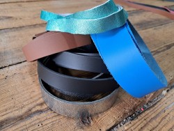 5 bandes de cuir classique ou à effet - 2ème choix