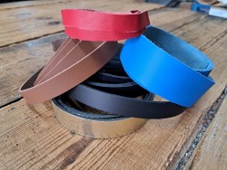 5 bandes de cuir classique ou à effet - 2ème choix
