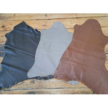 Lot de 3 peaux de cuir stretch - vêtement - divers - cuirenstock