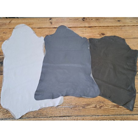 Lot de 3 peaux de cuir stretch - vêtement - divers - cuirenstock