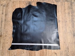 peau de cuir de veau BOX lisse - tannage ferme - noir - cuirenstock
