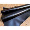peau de cuir de veau BOX lisse - tannage ferme - noir - cuir en stock