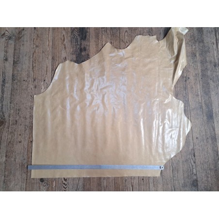 Morceau de cuir de vachette ciré pullup - Beige - A - Cuirenstock