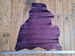Peau de cuir de chèvre métallisé - violet - Cuirenstock