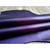 Peau de cuir de chèvre métallisé - violet - Cuir en stock