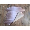 Peau de cuir de chèvre métallisée - Rose pastel